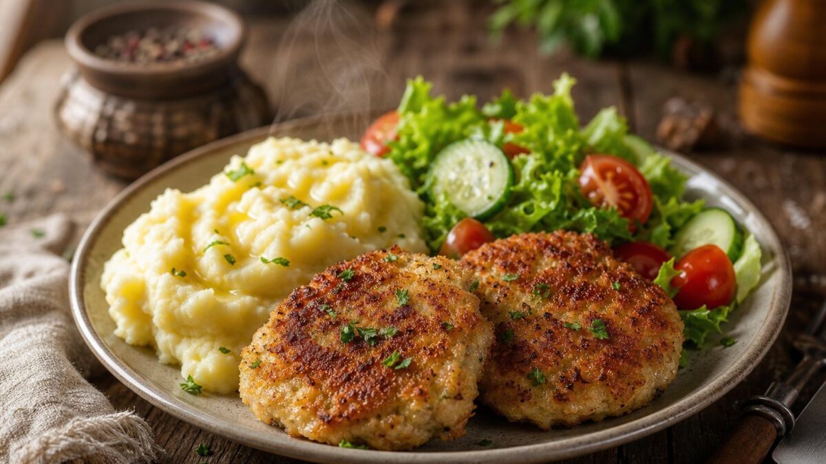 Домашние куриные котлеты — сочные, с маслом внутри